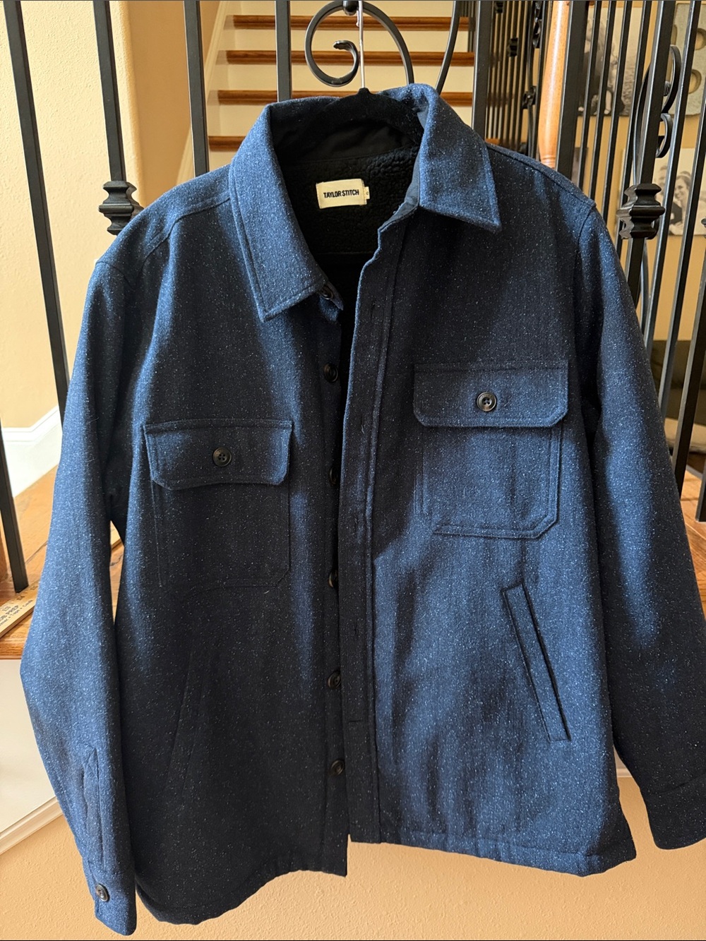 Taylor Stitch Navy Wool-Blend Field Jacket